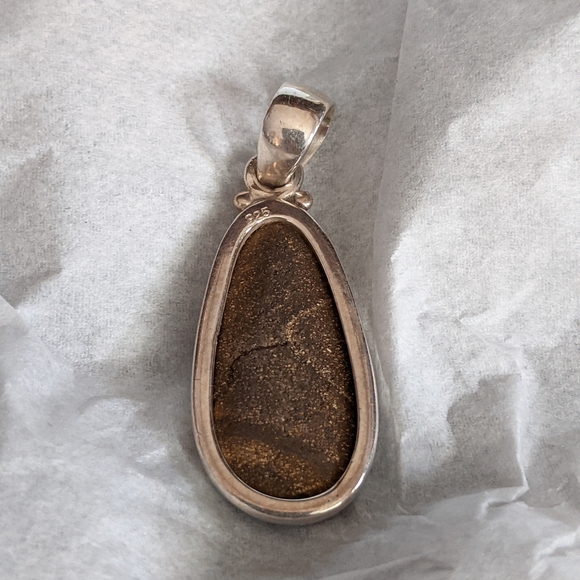 Boulder Opal, 925 Silver Pendant - Picture 3 of 6